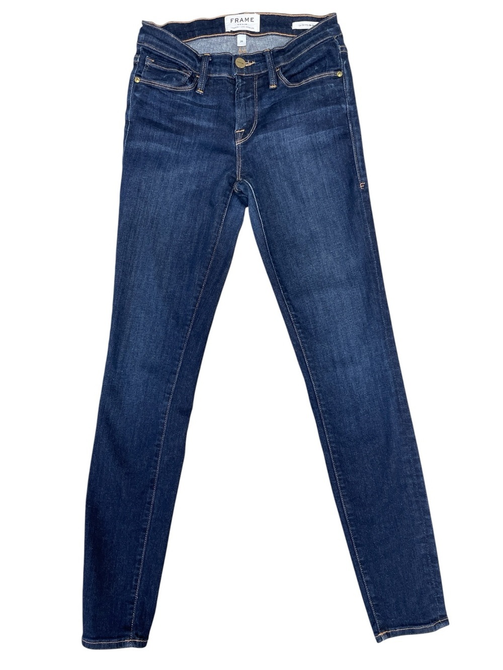 Frame Denim Le Skinny de Jeanne Dark Indigo Women's Jeans Size 26